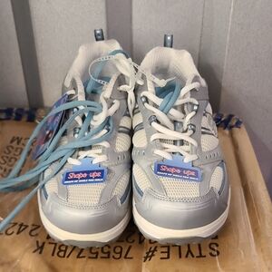 Skechers Gray and Blue Sneakers for Everyday Comfort Size 9 Slbl 11824 Shape Ups